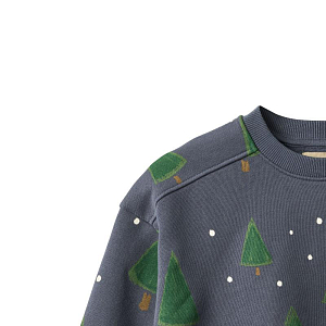 Свитшот Wheat "Sandro Greyblue Holiday", лесные чары